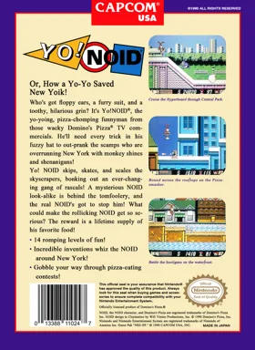 Yo! Noid (USA) box cover back
